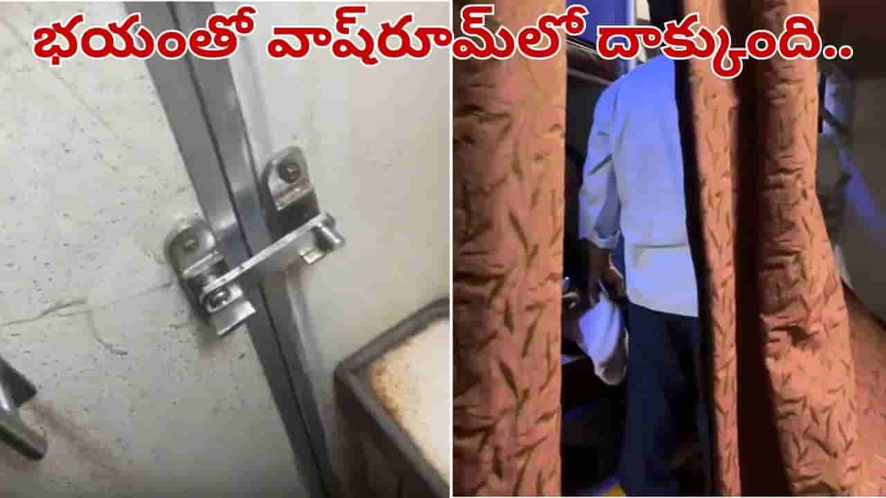 Viral Video: ఒక్కసారిగా దూసుకొచ్చిన 30మంది.. భయంతో ట్రైన్ వాష్రూమ్లో దాక్కున్న మహిళ.. వీడియో వైరల్..