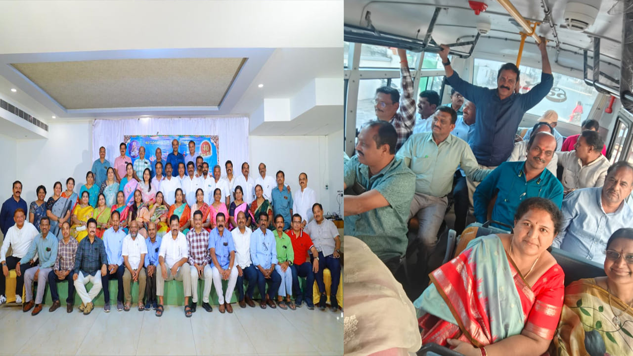 Telangana: 40 ఏళ్ల తర్వాత మళ్లీ కలిసిన చిన్ననాటి స్నేహం.. జ్ఞాపకాల బస్సులో బాల్యంలోకి..