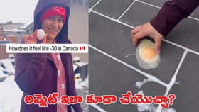 మైనస్ 30 డిగ్రీల ఉష్ణోగ్రతలో కోడి గుడ్డు ఆమ్లెట్..!
