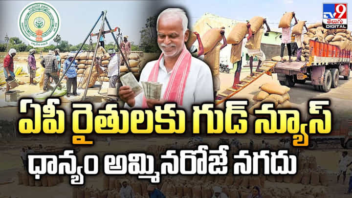 ఏపీ రైతులకు గుడ్ న్యూస్.. ధాన్యం అమ్మినరోజే నగదు ఏపీ రైతులకు గుడ్ న్యూస్.. ధాన్యం అమ్మినరోజే నగదు