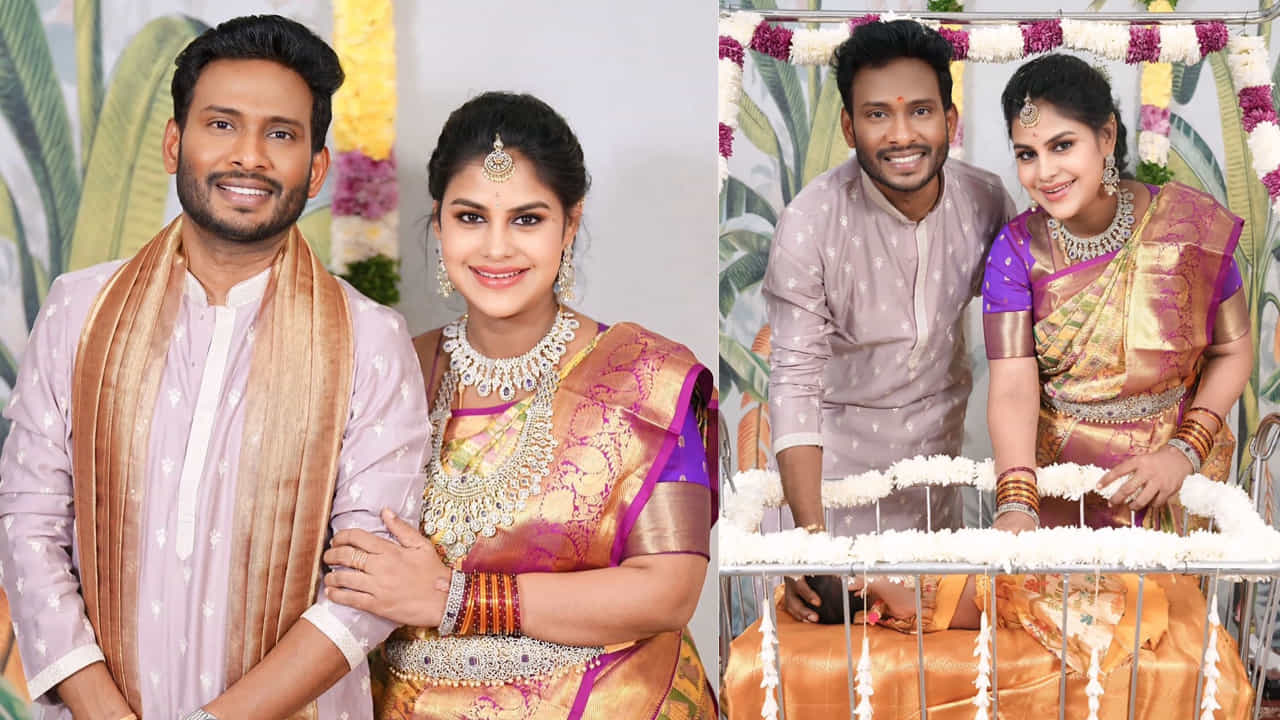 తమ కూతురికి శిఖ వీరగోని అని నామకరణం చేసిన సోనియా ఆకుల దంపతులు తాజాగా తమ బిడ్డకు బారసాల వేడుక నిర్వహించారు. ఈ మేరకు ఆ ఫొటోలను సోషల్ మీడియాలో షేర్ చేసింది.