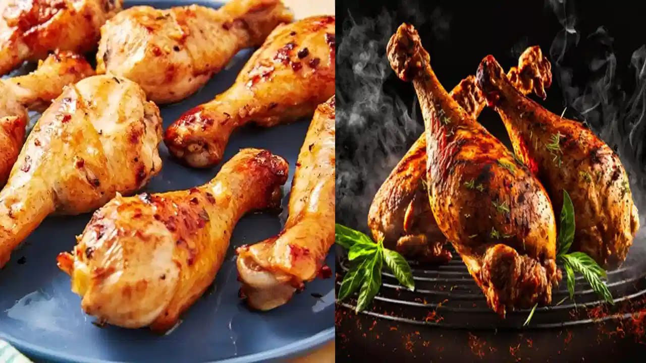 ముదురు మాంసం: చికెన్ లెగ్స్, తొడల నుండి వచ్చే మాంసాన్ని ముదురు మాంసం అంటారు. ఇది తెల్ల మాంసం కంటే ఎక్కువ రుచిగా, జ్యుసీగా ఉంటుంది. ఇందులో ఐరన్, జింక్ ఎక్కువగా ఉంటాయి. ఇవి మన శరీరంలో రోగనిరోధక శక్తిని పెంచడానికి సహాయపడతాయి. ముఖ్యంగా చికెన్ తొడలలో గుండెకు మేలు చేసే ఒమేగా-3 కొవ్వు ఆమ్లాలు ఉంటాయి. ఈ మాంసాన్ని తిరిగి వేడి చేసినా దాని రుచి, మెత్తదనం తగ్గదు.