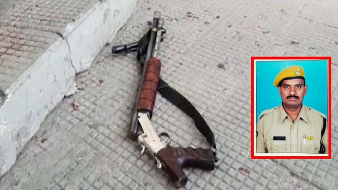 పొరపాటున పేలిన తుపాకీ.. కానిస్టేబుల్ పెద్దయ్య మృతి..!