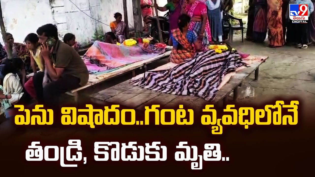 పెను విషాదం.. గంట వ్యవధిలోనే తండ్రి, కొడుకు మృతి