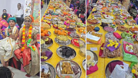 గోదాదేవికి 160 రకాల పిండి వంటలతో సారె.. వీడియో చూశారా..?