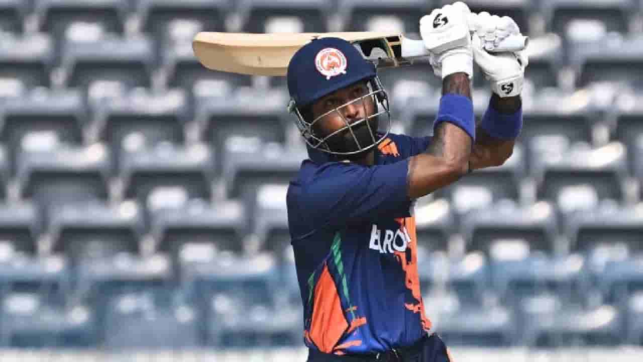 Hardik Pandya : 6,6,6,6,6,4..హార్దిక్ ఊచకోత..62 బంతుల్లో 66 పరుగుల నుంచి..ఒక్క ఓవర్లోనే సెంచరీ పూర్తి!