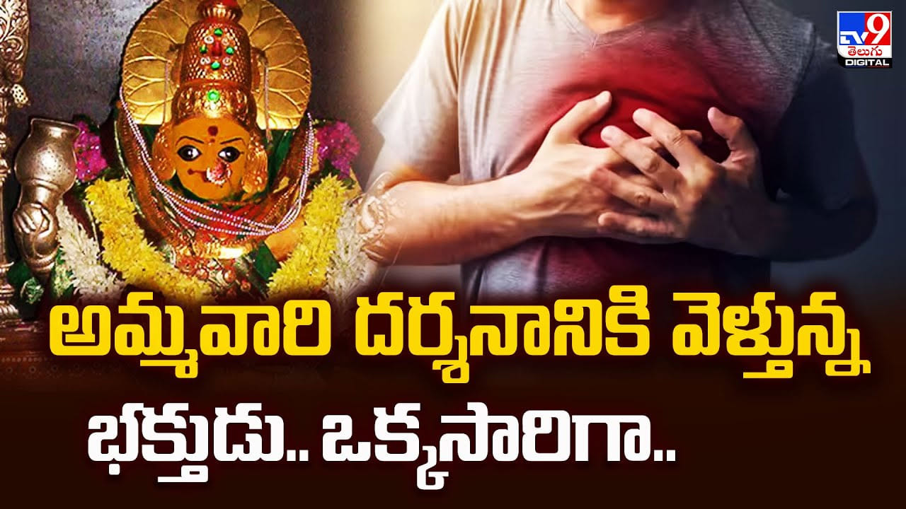 అమ్మవారి దర్శనానికి వెళ్తున్న భక్తుడు.. ఒక్కసారిగా.. అమ్మవారి దర్శనానికి వెళ్తున్న భక్తుడు.. ఒక్కసారిగా..