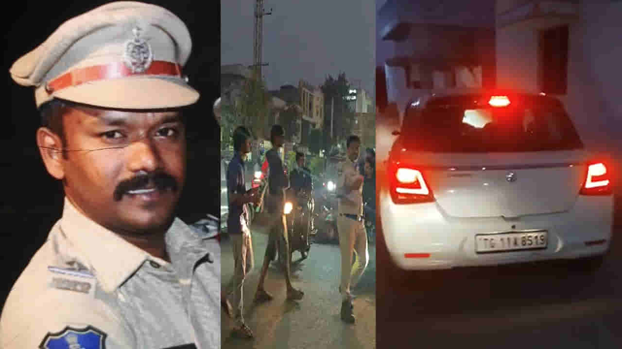 Hyderabad: డ్రంకన్ డ్రైవ్ తనిఖీలు చేస్తుండగా దూసుకొచ్చిన కారు.. అంతలోనే ఎస్ఐని ఢీకొట్టి..