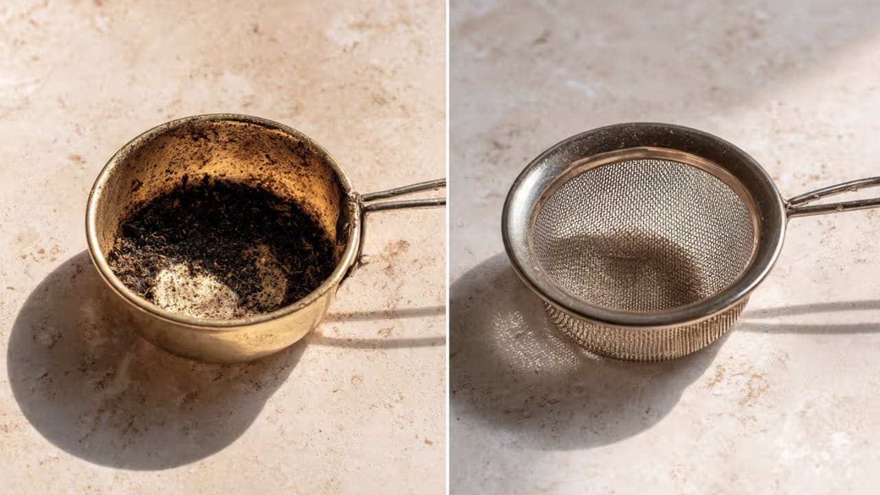 కానీ కాస్త శ్రద్ధ పెట్టి దాన్ని ఇలా క్లీన్ చేస్తే.. మీరు కొత్తది కొనాల్సిన అవసరమే లేదు. ఉన్నదాన్నే కొత్తదానిలా తయారు చేయవచ్చు. అందుకోసం మీరు పెద్దగా డబ్బులు కూడా ఖర్చు చేయాల్సిన పనిలేదు. కేవలం ఇంట్లో దొరికే వస్తువలతోనే టీ జల్లెడను శుభ్రంగా క్లీన్ చేయవచ్చు.