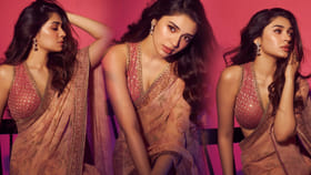 చీరలో అందాల సెగలు.. యూత్ గుండెల్లో మంట పెడుతున్న ఉప్పెన బ్యూటీ!