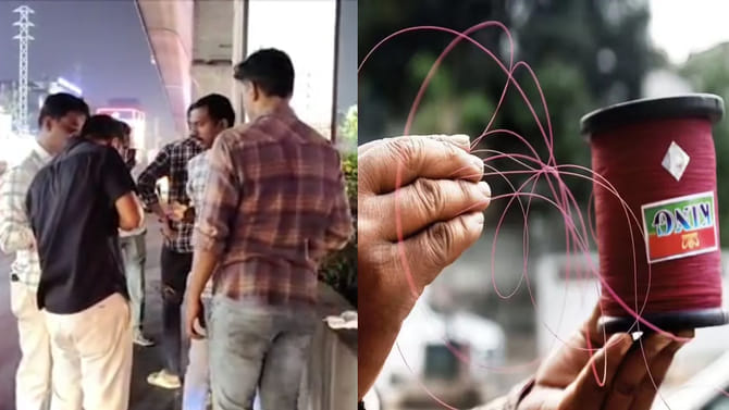 అయ్యో దేవుడా.. చిన్నారి గొంతు కోసిన దారం.. కూకటిపల్లిలో విషాదం..