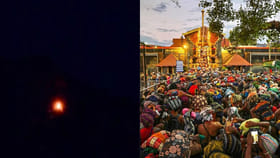 మూడుసార్లు భక్తులకు దర్శనమిచ్చిన మకరజ్యోతి