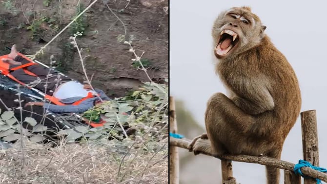 రెండు గంటలకు పైగా మృత్యువుతో యువకుడి పోరాటం