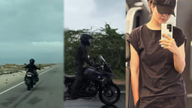 47 ఏళ్ల వయసులో బైక్ స్టంట్స్.. గ్లామర్ లోనూ తగ్గేదేలే లే..