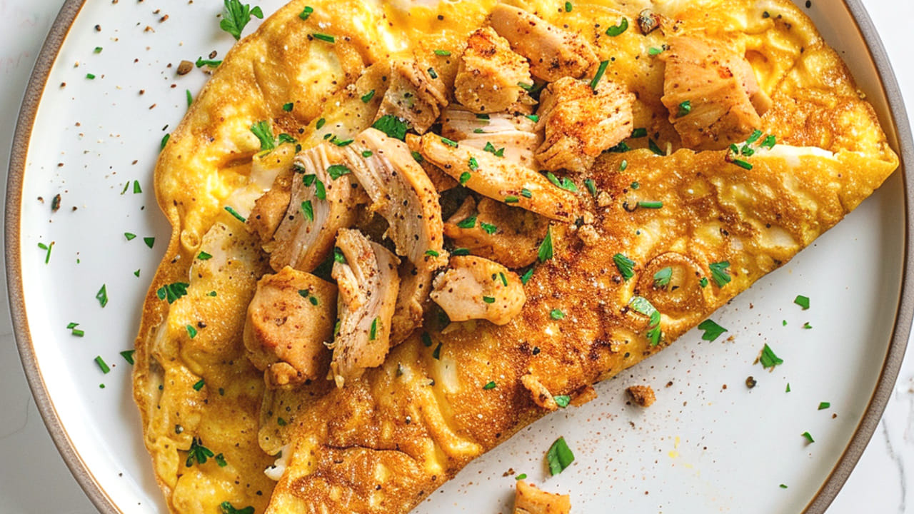 కావాల్సిన పదార్ధాలు: చికెన్ స్కిన్ 150 గ్రాములు , 2 టేబుల్ స్పూన్స్ నూనె , 2 కోడి గుడ్లు,  ఉల్లిపాయ చిన్నది ఒకటి, అర టీ స్పూన్ కారం,  అర టీ స్పూన్ పసుపు, ఉప్పు, ధనియాల పొడి,  కొత్తిమీర.
