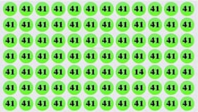 ఈ చిత్రంలో 41ల మధ్యనున్న 14ను 4సెకెన్లలో గుర్తిస్తే.. నువ్వే తోపు