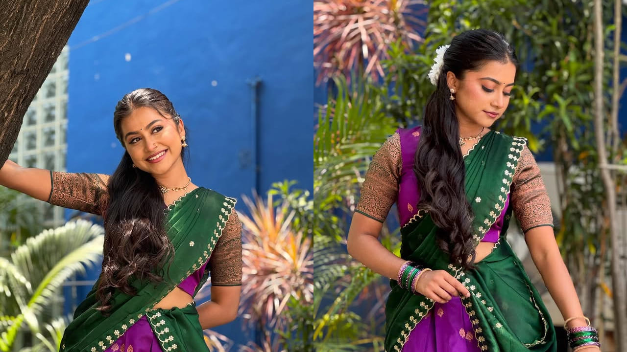 ఈ బ్యూటీ ఎప్పుడూ సోషల్ మీడియాలో చాలా యాక్టివ్‌గా ఉంటూ తన అంద చందాలతో అందరినీ తన వైపుకు లాక్కుంటుంది. తాజాగా ఈ చిన్నది సోషల్ మీడియాలో లంగావోణీలో ఉన్న బ్యూటిఫుల్ ఫొటోస్ షేర్ చేసింది.