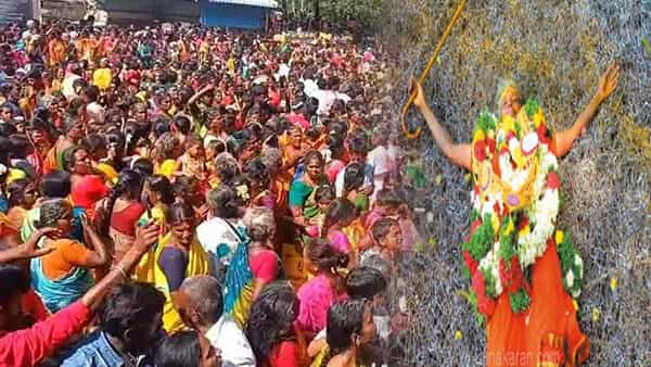 వేలాది జనం.. మధ్యలో ముళ్లకంపలే పూలపాన్పు.. అంబ పలుకు జగదంబ పలుకు..!