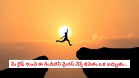 మీ లైఫ్ నుంచి ఈ రెండిటినీ మైనస్ చేస్తే జీవితం ఒక అద్భుతం..