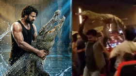 మరీ ఇలా ఉన్నారేంట్రా? 'ది రాజసాబ్' థియేటర్‌లోకి మొసళ్లు.. వీడియో