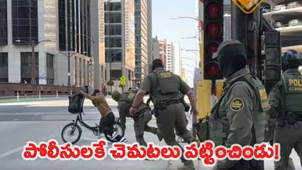 Viral Video: ICE ఏజెంట్లకు చెమటలు పట్టించిన డెలివరీ బాయ్.. వీడియో చూస్తే షాక్!