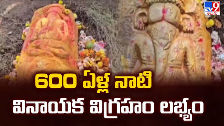 600 ఏళ్ల నాటి వినాయక విగ్రహం లభ్యం 600 ఏళ్ల నాటి వినాయక విగ్రహం లభ్యం