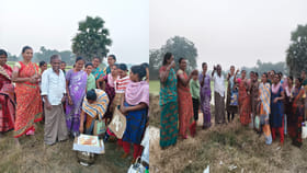 అలసిన చేతులతో ఆనందంగా.. వెరైటీగా న్యూ ఇయర్ జరుపుకున్న కూలీలు!