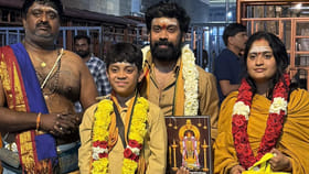 శివమాలలో సందీప్ మాస్టర్.. ఫ్యామిలీతో కలిసి అరుణాచలేశ్వరుడి దర్శనం