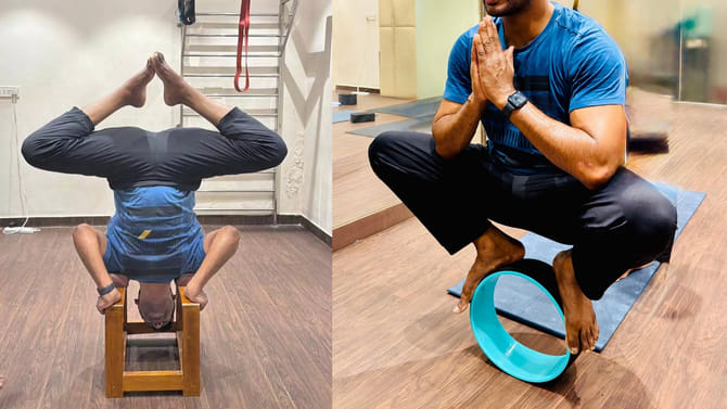 తలకిందులుగా వేలాడుతున్న ఈ టాలీవుడ్ స్టార్ హీరోను గుర్తు పట్టారా?