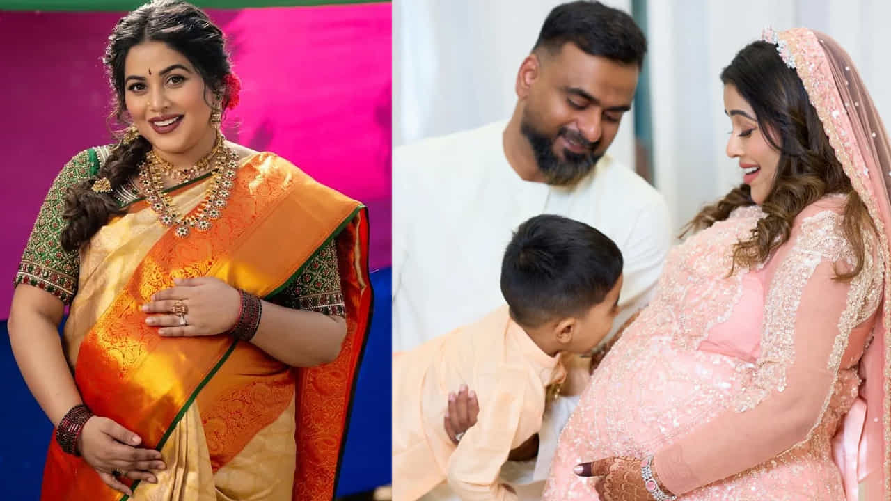 ప్రస్తుతం ఈ ఫొటోలు నెట్టింట తెగ వైరలవుతున్నాయి. పలువురు సినీ ప్రముఖులు, అభిమానుల, నెటిజన్లు పూర్ణ దంపతులకు ముందుస్తు అభినందనలు, శుభాకాంక్షలు తెలుపుతున్నారు.
