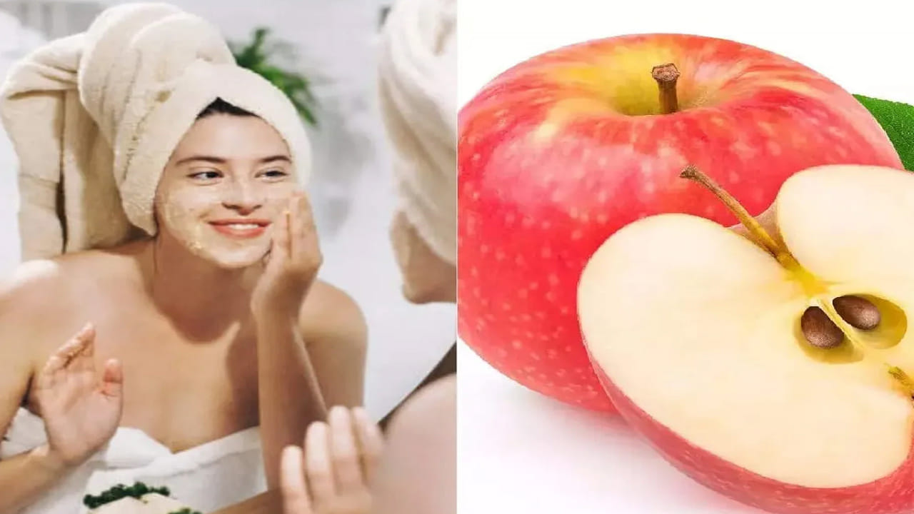 ఆపిల్‌ తొక్కలోని యాంటీఆక్సిడెంట్లు, విటమిన్ ఎ, బి కాంప్లెక్స్, సి లతో నిండిన ఆపిల్స్, మచ్చలు, మొటిమలు, డీహైడ్రేషన్, నీరసం వంటి అనేక చర్మ సమస్యలకు చికిత్స చేయడంలో ప్రయోజనకరంగా ఉంటాయి. 
ఆపిల్ తొక్క చర్మపు మృత కణాలను తొలగించడంలో సహాయపడుతుంది. ఆపిల్ తొక్కలో ఉండే సహజ ఆమ్లాలు చర్మాన్ని సున్నితంగా ఎక్స్‌ఫోలియేట్ చేస్తాయి. మూసుకుపోయిన రంధ్రాలను క్లియర్ చేస్తాయి. ముఖానికి సహజమైన మెరుపును ఇస్తాయి. ఇది క్రమంగా టానింగ్, పిగ్మెంటేషన్‌ను కూడా తగ్గిస్తుంది.