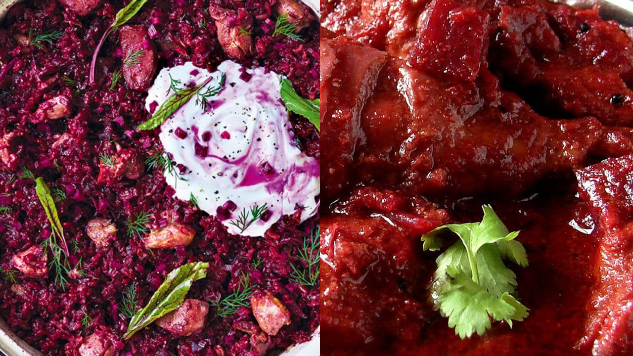 కావాల్సిన పదార్ధాలు : అర కిలో చికెన్, ఒక కప్పు తురిమిన  బీట్‌రూట్, ఒక కప్పు ఉల్లిపాయలు ముక్కలు, రెండు టొమాటోలు, ఒక టీ స్పూన్ అల్లం వెల్లుల్లి పేస్ట్, ఒక టేబుల్ స్పూన్ కారం, రుచికి తగినంత ఉప్పు, అర టీ స్పూన్ పసుపు, ఒక టీ స్పూన్ గరం మసాలా పొడి, మూడు టేబుల్ స్పూన్స్ నూనె, కరివేపాకు, కొత్తిమీరను తీసుకోవాలి.
