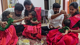 బిగ్‌బాస్ ఆదిరెడ్డి కూతుర్లను చూశారా? అన్నప్రాశన వేడుక వీడియో