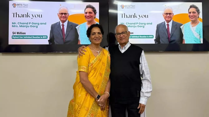 బిట్స్ పిలానీకి భారీ విరాళం ప్రకటించిన పూర్వ విద్యార్థి