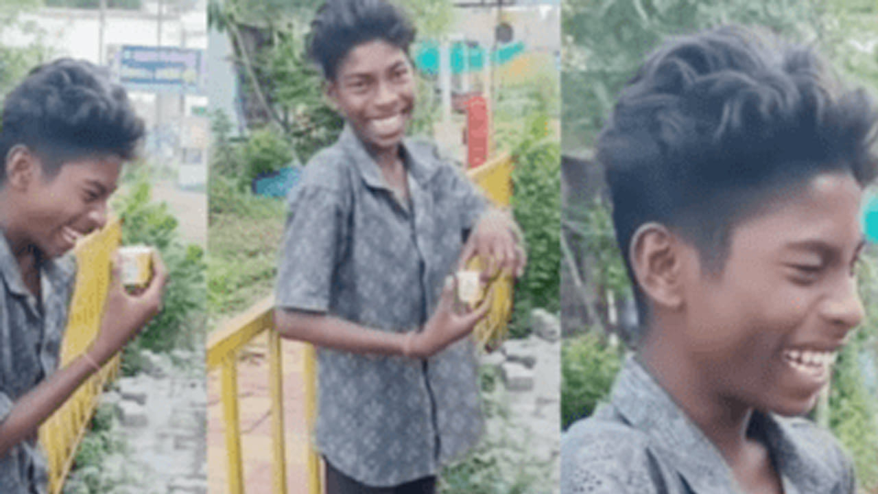 అయితే ఒక రోజు లారీలో వెళుతూ ఉదయం ఒక చోట ఆగి టీ తాగుతున్నారు అరుణ్, లారీ డ్రైవర్ నెహ్రూ. అయితే నెహ్రూ చిన్న జోక్ వేయడంతో కుర్రాడు టీ గ్లాస్ పట్టుకొని పగలబడి నవ్వుతాడు. ఆ సమయంలో డ్రైవర్‌కు ఎందుకు వీడియో తీయాలనిపించిందో తెలియదు కానీ, దానిని తీసి ఇన్ స్టాలో పోస్ట్ చేయడంతో అది తెగ వైరల్ అయ్యింది.