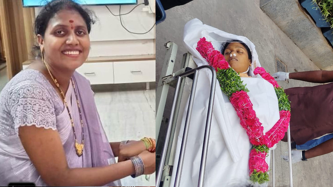 మంచిర్యాల జిల్లా మందమర్రికి కి చెందిన ఈస్త సృజన (34) కు కొమురంభీం జిల్లా జన్కాపూర్ కు చెందిన గుండు నాగరాజుకు 2018 లో వివాహం అయింది.  వీరికి ఐదేళ్ల కుమారుడు ఉన్నాడు. వృత్తిరిత్యా మూడేళ్లుగా దుబాయ్ లో ఉంటున్నారు. రెండు నెలల క్రితం ప్రసవం కోసం తల్లిగారింటికి మందమర్రికి వచ్చింది. 23 రోజుల క్రితం పండంటి మగబిడ్డకు జన్మనిచ్చింది సృజన. భర్త సైతం 11 రోజుల క్రితం ఇండియాకు వచ్చి కొడుకును భార్యను చూసి తిరిగి ఉద్యోగానికి దుబాయ్ కు వెళ్లిపోయాడు. 