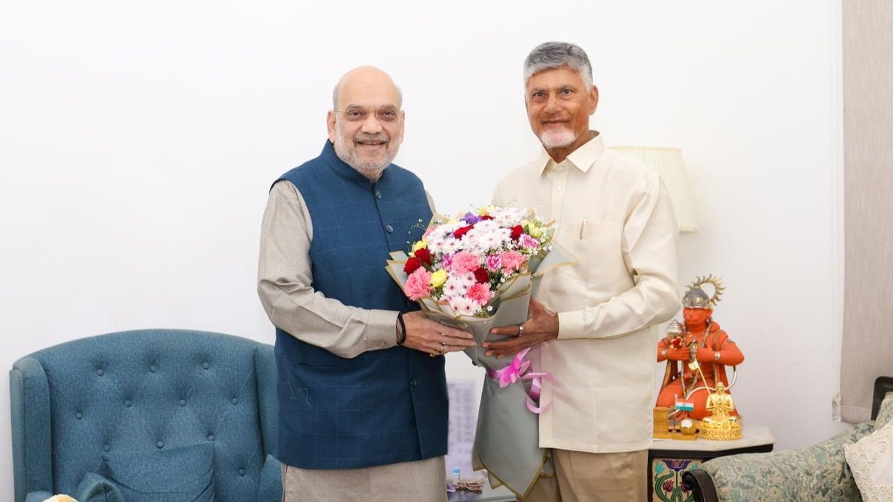 Chandrababu Naidu Meets Amit Shah