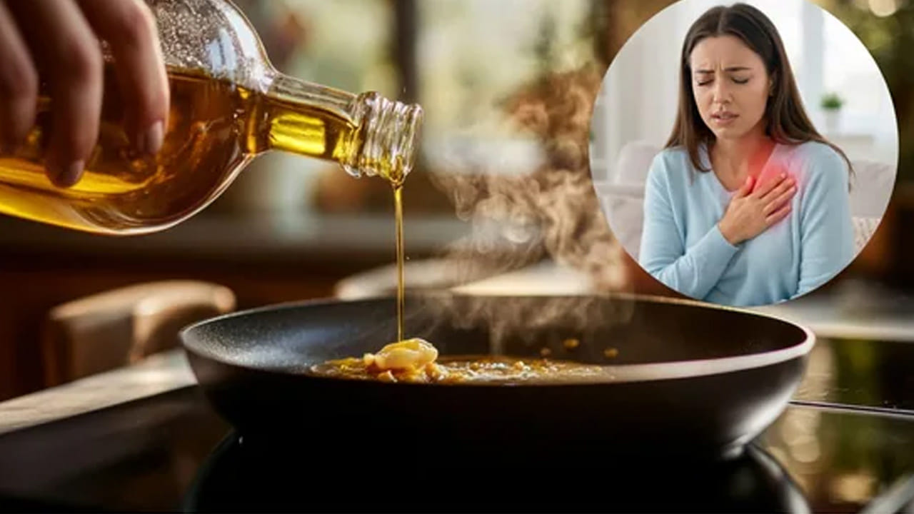 వంటకు వినియోగించే నూనె నెమ్మదిగా మీ శరీరం లోపల నిశ్శబ్దంగా ప్రమాదాన్ని కలిగిస్తుందని మీకు తెలుసా? బయటి నుండి ప్రతిదీ బాగానే ఉన్నట్లు అనిపిస్తుంది. కానీ ఇటీవలి పరిశోధనలు మీ రోజువారీ వంట అలవాట్లపై షాకింగ్‌ విషయాలు వెల్లడయ్యాయి. నూనెను తప్పుగా ఉపయోగించడం వల్ల మీకు తెలియకుండానే మీ గుండె 12 సార్లు వేగంగా కొట్టుకుంటుందని నిపుణులు హెచ్చరిస్తున్నారు.