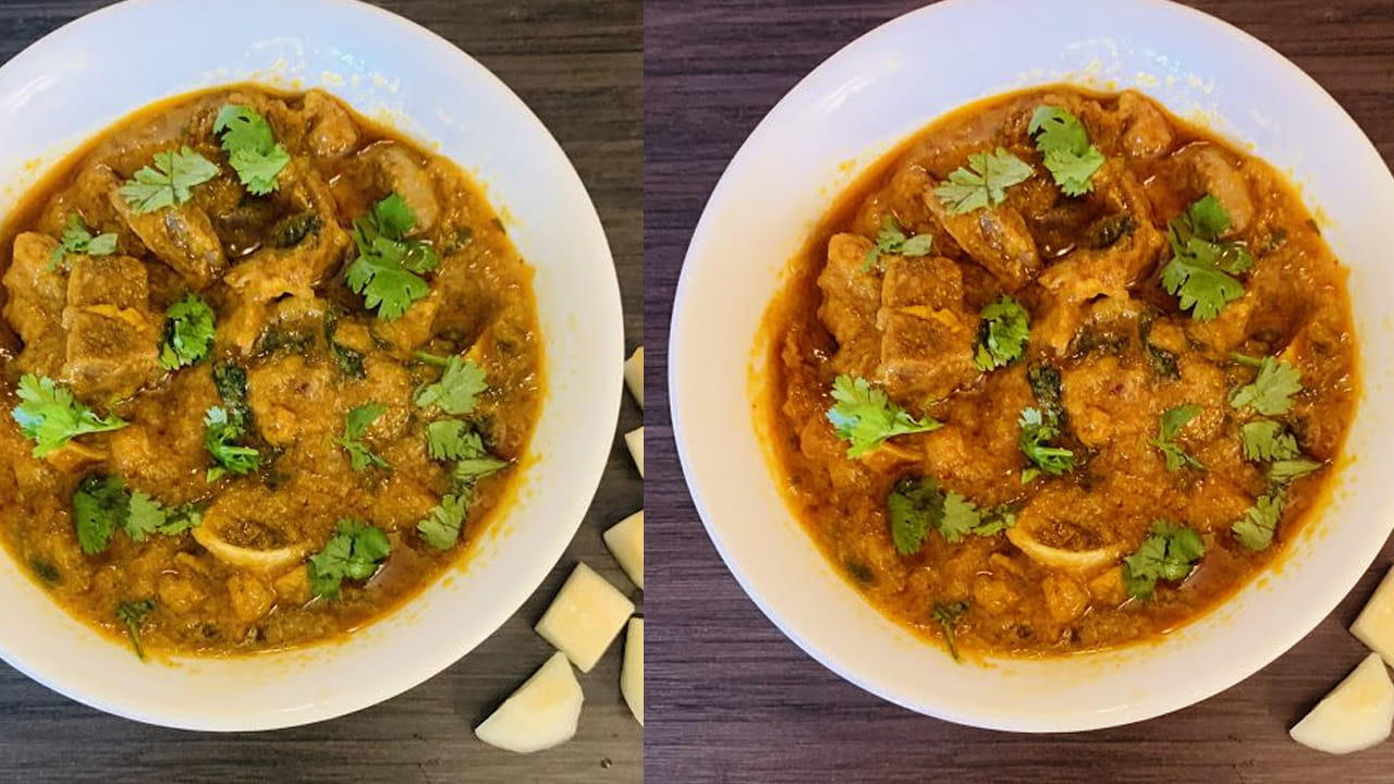 ముందుగా స్టవ్ వెలిగించి చిన్న పాన్ లో కొద్దిగా ఆయిల్ వేసి అది వేడయ్యాక ఉల్లిపాయలుముక్కలు, 4 పచ్చిమిర్చి వేసి గోల్డ్ కలర్ వచ్చే   వరకు స్టవ్ మీదనే ఉంచి వేయించండి.