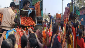 ఫ్రీ..ఫ్రీ..ఫ్రీ.. టమాటాలు అడిగినోళ్లకు అడిగినన్ని ఉచితం..