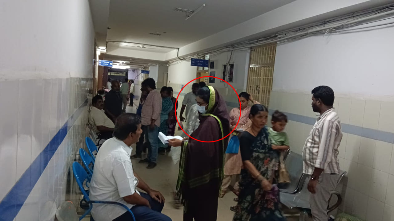 Guntur: అర్ధరాత్రి ఆస్పత్రిలో మాస్క్‌‌తో తచ్చాడిన ఓ మహిళ.. ఎవరా అని ఆరా తీయగా