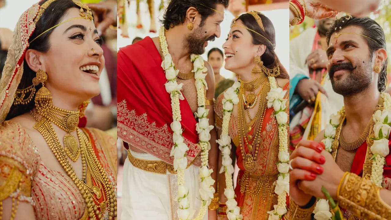 విజయ్‌ రష్మిక మూడుముళ్ల వేడుకలో రష్మిక  కట్టుకున్న చీర గురించి అందరూ ప్రత్యేకంగా మాట్లాడుకుంటున్నారు. విజయ్‌ దేవరకొండ నా భర్త అంటూ పరిచయం చేసిన ఫొటోల్లో రష్మిక ఎరుపు రంగు చీర కట్టును చూసి ఫిదా అవుతున్నారు నేషనల్‌ క్రష్‌ ఫ్యాన్స్. 