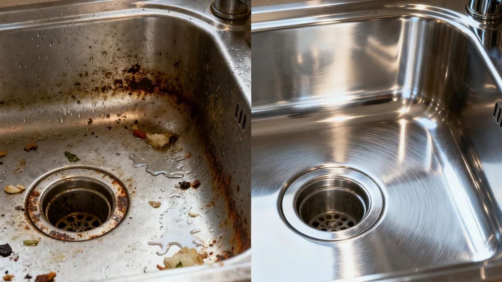 kitchen Hacks: సింక్‌పై మెండి మరకలు పోవట్లేదా? ఇలా క్లీన్ చేస్తే.. క్షణాల్లో అద్దంలా మెరవాల్సిందే!