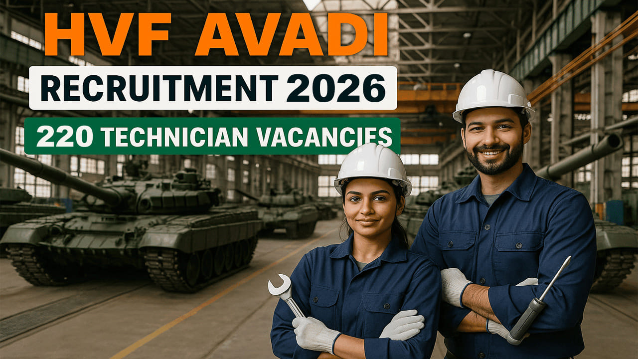 HVF Jobs 2026: హెవీ వెహికల్స్‌ ఫ్యాక్టరీలో జూనియర్ టెక్నీషియన్‌ ఉద్యోగాలు.. టెన్త్ పాసైతే చాలు!
