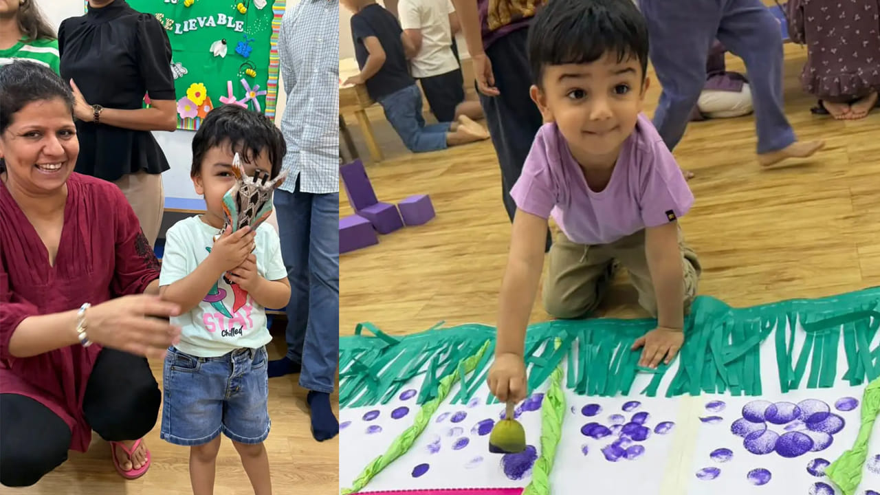  ఇందులో కాజల్, భర్త గౌతమ్ కిచ్లూ, కుమారుడు నీల్ కిచ్లూ లు ఎంతో క్యూట్ గా కనిపించారు. కాగా  2020 అక్టోబర్ 30న కాజల్- గౌతమ్ పెళ్లి జరిగింది.   పెళ్ళైన రెండేళ్లకు వీరికి బాబు పుట్టాడు.  ఇప్పుడు ఆ బాబుకి ఇప్పుడు నాలుగేళ్లు.
