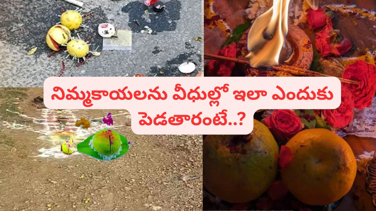 వీధుల మధ్యలో పెట్టిన నిమ్మకాయలను తొక్కితే.. ఏం జరుగుతుందో తెలుసా..? అసలు విషయం ఇదే..!