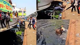 ఓడ ఎక్కబోతే.. దెబ్బకు చుక్కలు కనిపించాయి..!