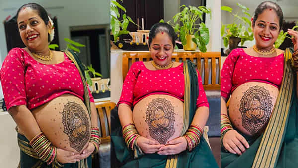 Actress: పెళ్లైన ఏడేళ్లకు గర్భం.. బేబీ బంప్పై మెహందీ డిజైన్ వేయించుకున్న ప్రముఖ నటి.. ఫొటోస్ వైరల్