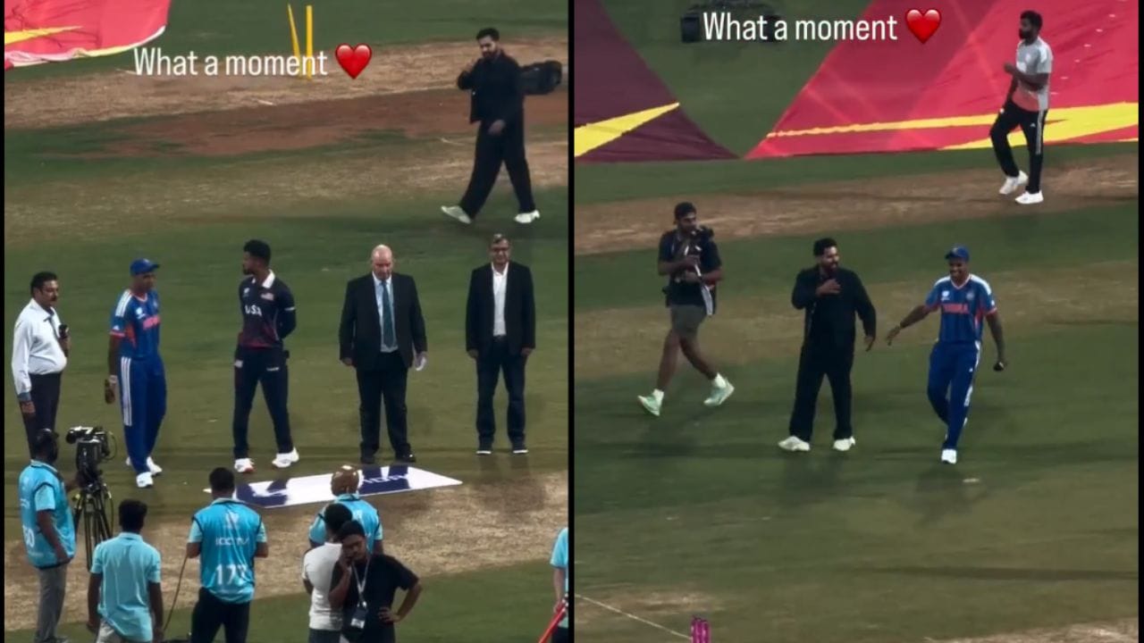 Video: గమ్మునుండవోయ్.. టాస్‌కి ముందు రిఫరీకి దమ్కీ ఇచ్చిన సూర్య.. రోహిత్ కోసం అలా అనేశాడా?