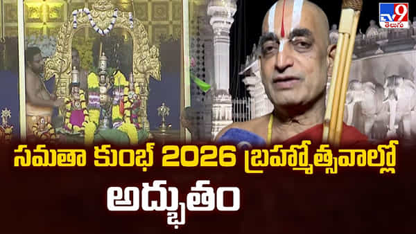 సమతా కుంభ్ బ్రహ్మోత్సవాల్లో అద్భుతం.. కనులపండువగా శాంతి కల్యాణ మహోత్సవం..